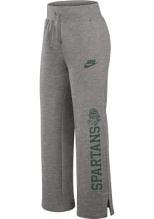 Nike Michigan State Spartans Womens Phoenix Grey Sweatpants