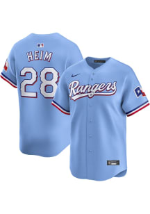 Jonah Heim Nike Texas Rangers Mens Light Blue Alt 2024 Limited Baseball Jersey