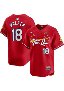 Jordan Walker Nike St Louis Cardinals Mens Red City Connect 2024 Limited Baseball Jersey