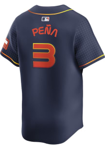 Jeremy Pena Nike Houston Astros Mens Navy Blue City Connect 2024 Limited Baseball Jersey