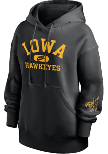 Nike Iowa Hawkeyes Womens Black Phoenix Hooded Sweatshirt