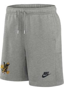 Nike Iowa Hawkeyes Mens Grey Fleece Graphic Shorts
