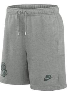 Nike Michigan State Spartans Mens Grey Fleece Graphic Shorts