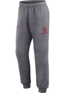 Nike Oklahoma Sooners Mens Grey Jordan Club Fleece Jogger Sweatpants