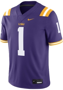 Nike LSU Tigers Purple Home Game Design Football Jersey