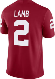 CeeDee Lamb   Oklahoma Sooners Crimson Jordan Home Game Football Jersey