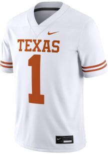 Nike Texas Longhorns White Road Game Football Jersey