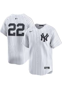 Juan Soto Nike New York Yankees Mens White Home Number Only 2024 Limited Baseball Jersey