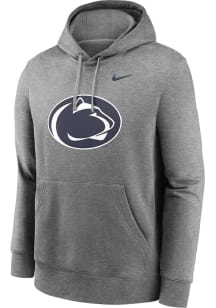 Nike Penn State Nittany Lions Mens Grey Primary Logo Long Sleeve Hoodie