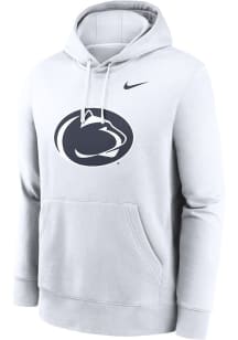 Nike Penn State Nittany Lions Mens White Primary Logo Long Sleeve Hoodie