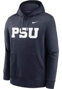 Nike Penn State Nittany Lions Mens Navy Blue Alternate Logo Long Sleeve Hoodie