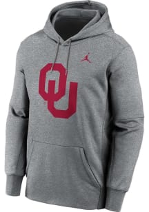 Nike Oklahoma Sooners Mens Grey Jordan Primary Endzone Hood