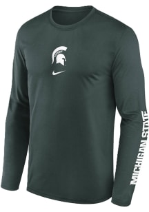 Nike Michigan State Spartans Green Legend Two Long Sleeve T-Shirt