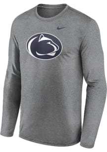 Nike Penn State Nittany Lions Grey Legend Primary Logo Long Sleeve T-Shirt