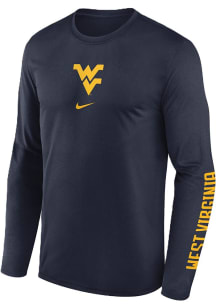 Nike West Virginia Mountaineers Navy Blue Legend Two Long Sleeve T-Shirt