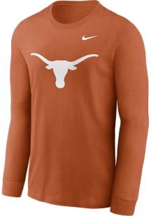 Nike Texas Longhorns Burnt Orange Primary Logo Long Sleeve T Shirt