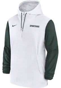 Nike Michigan State Spartans Mens White Pre Game Player Light Weight Jacket