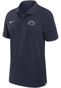 Nike Penn State Nittany Lions Mens Navy Blue Sideline Woven Short Sleeve Polo