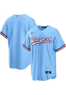Texas Rangers Mens Nike Replica Alternate Jersey - Light Blue