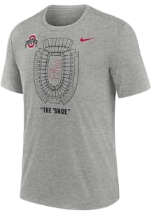 Nike Ohio State Buckeyes Grey Time Honored Tradition Short Sleeve Fashion T Shirt