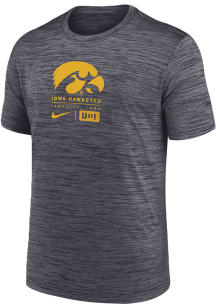 Nike Iowa Hawkeyes Black Velocity Center Block Short Sleeve T Shirt