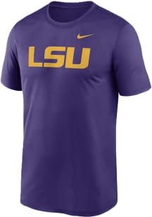 Nike LSU Tigers Purple Legend Primary Logo Short Sleeve T Shirt