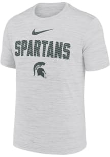 Nike Michigan State Spartans White Velocity Slant Short Sleeve T Shirt
