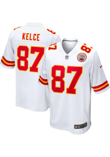 Travis Kelce   Kansas City Chiefs White Road Game Football Jersey