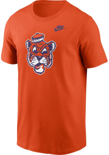 Nike Clemson Tigers Orange Football Helmet Short Sleeve T Shirt
