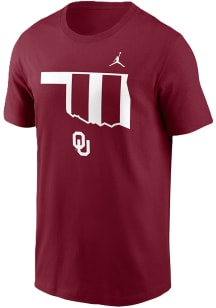 Nike Oklahoma Sooners Crimson Jordan Seasonal State Short Sleeve T Shirt