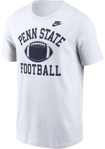 Nike Penn State Nittany Lions White Football Logo Short Sleeve T Shirt