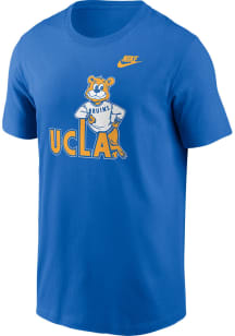 Nike UCLA Bruins Blue Football Helmet Short Sleeve T Shirt