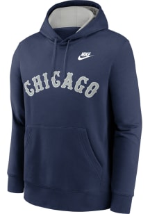 Nike Chicago White Sox Mens Navy Blue Rewind Club Fleece Long Sleeve Hoodie