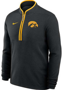 Nike Iowa Hawkeyes Mens Black Victory Design Long Sleeve Qtr Zip Pullover