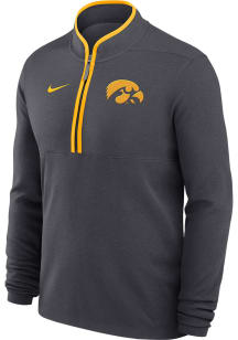 Nike Iowa Hawkeyes Mens Anthracite Victory Long Sleeve Qtr Zip Pullover
