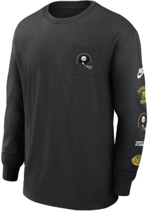 Nike Pittsburgh Steelers Black Max 90 Long Sleeve Fashion T Shirt