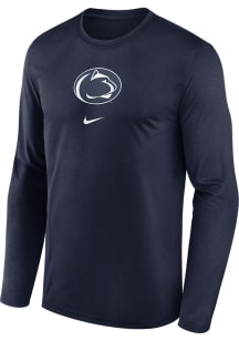 Nike Penn State Nittany Lions Navy Blue Basketball On Court Shooting Long Sleeve T-Shirt