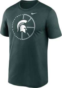 Nike Michigan State Spartans Green Basketball Icon Legend Short Sleeve T Shirt