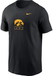 Nike Iowa Hawkeyes Black Modern Tradition Front Back Short Sleeve T Shirt