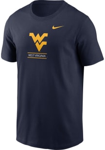Nike West Virginia Mountaineers Navy Blue Modern Tradition Front Back Short Sleeve T Shirt