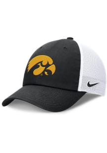 Nike Iowa Hawkeyes Club Unstructured Mesh Trucker Adjustable Hat - Black