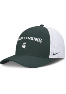 Nike Michigan State Spartans Dri-Fit Rise Structured Trucker Adjustable Hat - Green
