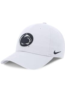 Nike Penn State Nittany Lions Dri-Fit Club Unstructured Swoosh Designed Adjustable Hat - White