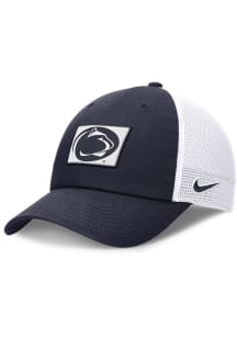 Nike Penn State Nittany Lions Club Unstructured Mesh Trucker Adjustable Hat - Navy Blue