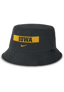 Nike Iowa Hawkeyes Black Apex Bucket Hat Design Mens Bucket Hat
