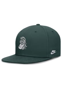 Nike Michigan State Spartans Mens Green Nike True Wool Fitted Cap Fitted Hat