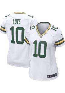 Jordan Love  Nike Green Bay Packers Womens White Road Game Football Jersey