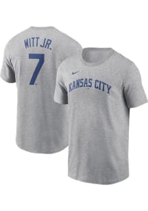 Bobby Witt Jr Kansas City Royals Grey Alt FUSE Short Sleeve Player T Shirt