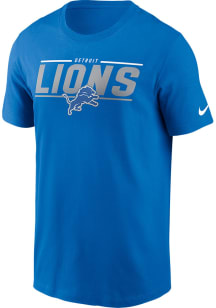Nike Detroit Lions Blue Essential Team Muscle Short Sleeve T Shirt