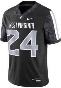 Nike West Virginia Mountaineers Black 24 Alternate Replica Football Jersey